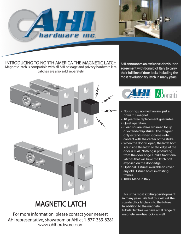AHI Hardware Montreal Door Hardware Products Catalogs AHI Hardware