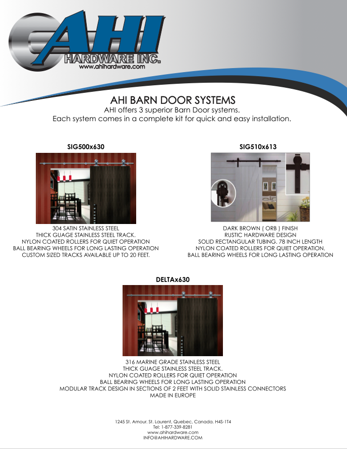 AHI Hardware Montreal Door Hardware Products Catalogs AHI Hardware