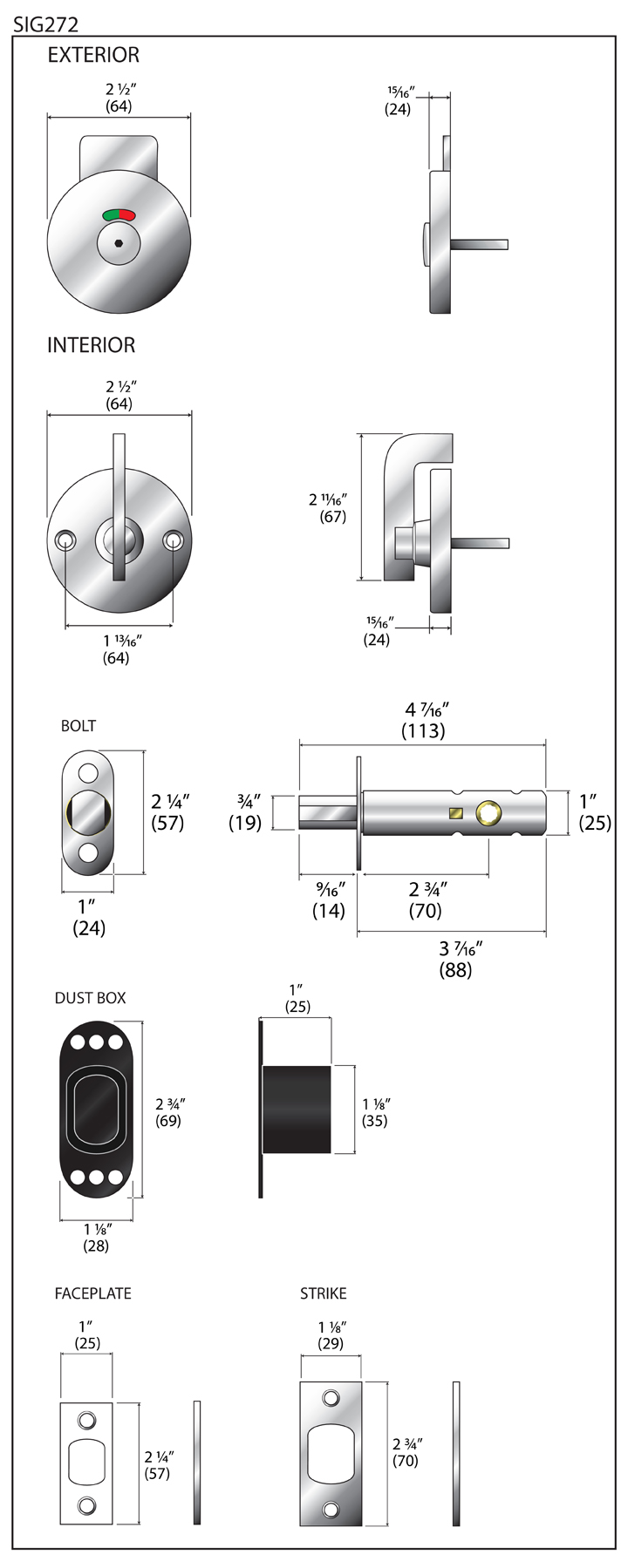 AHI Hardware Montreal Door Hardware Products No.272 AHI Hardware