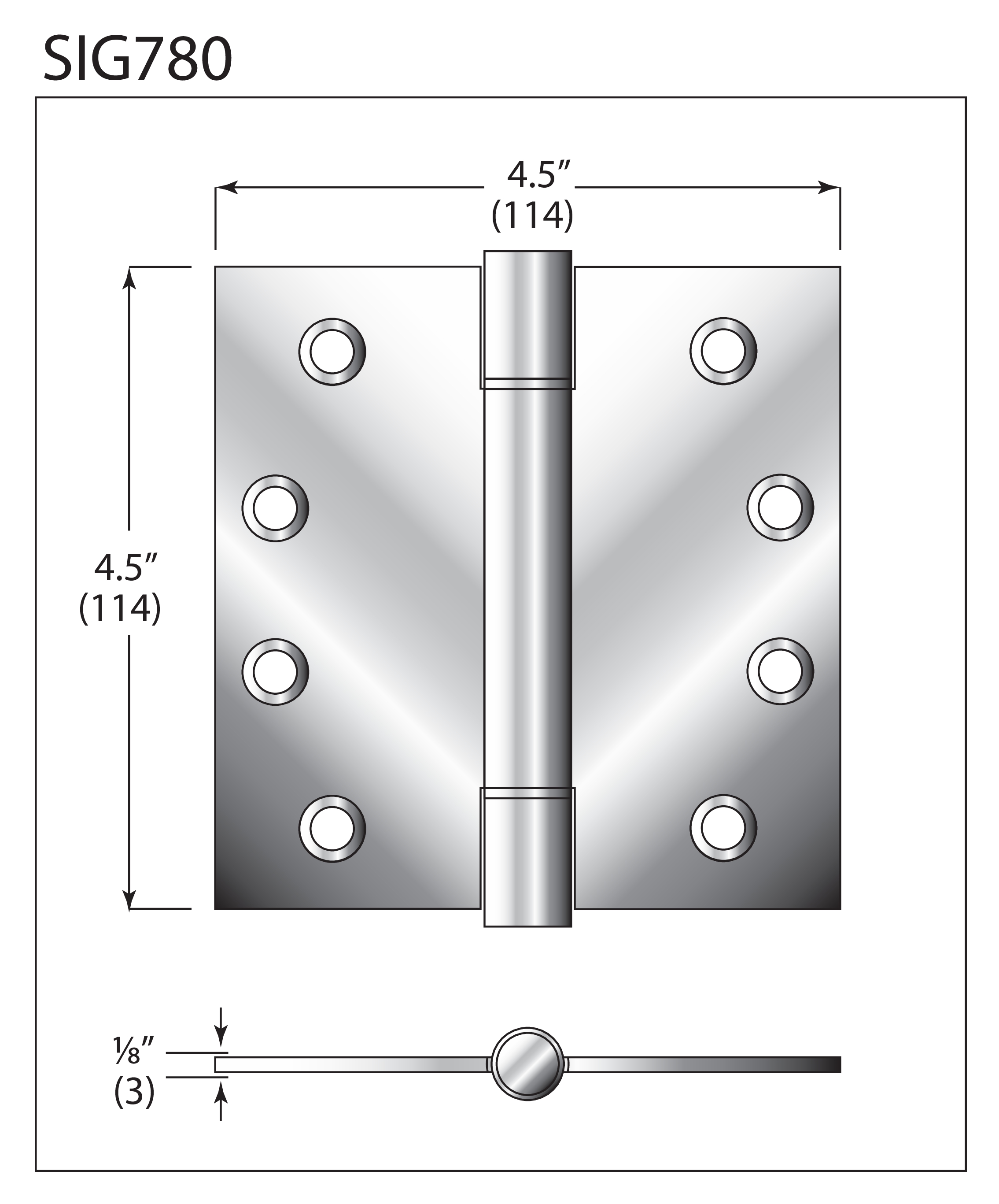 AHI Hardware Montreal Door Hardware Products No.780 Hinges