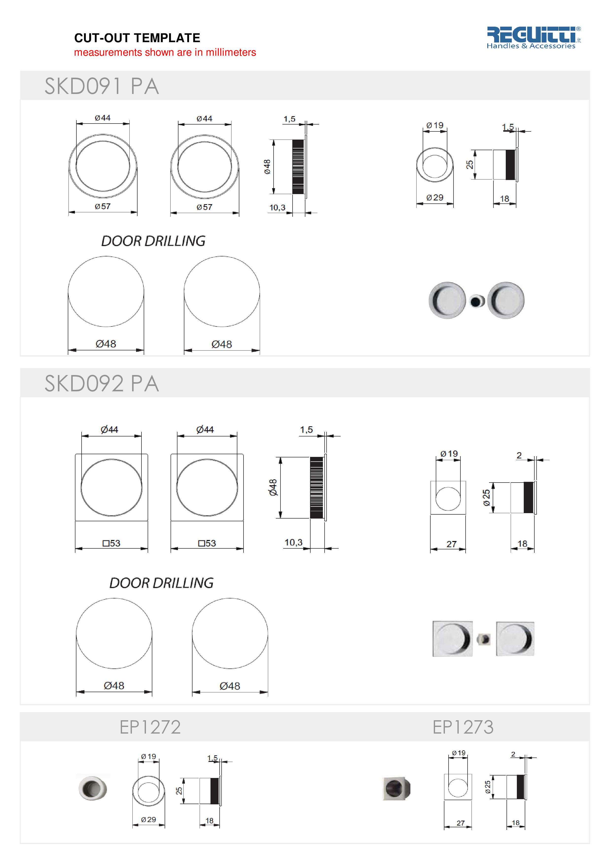 AHI Hardware Montreal Door Hardware Products SDK091 Sliding Door
