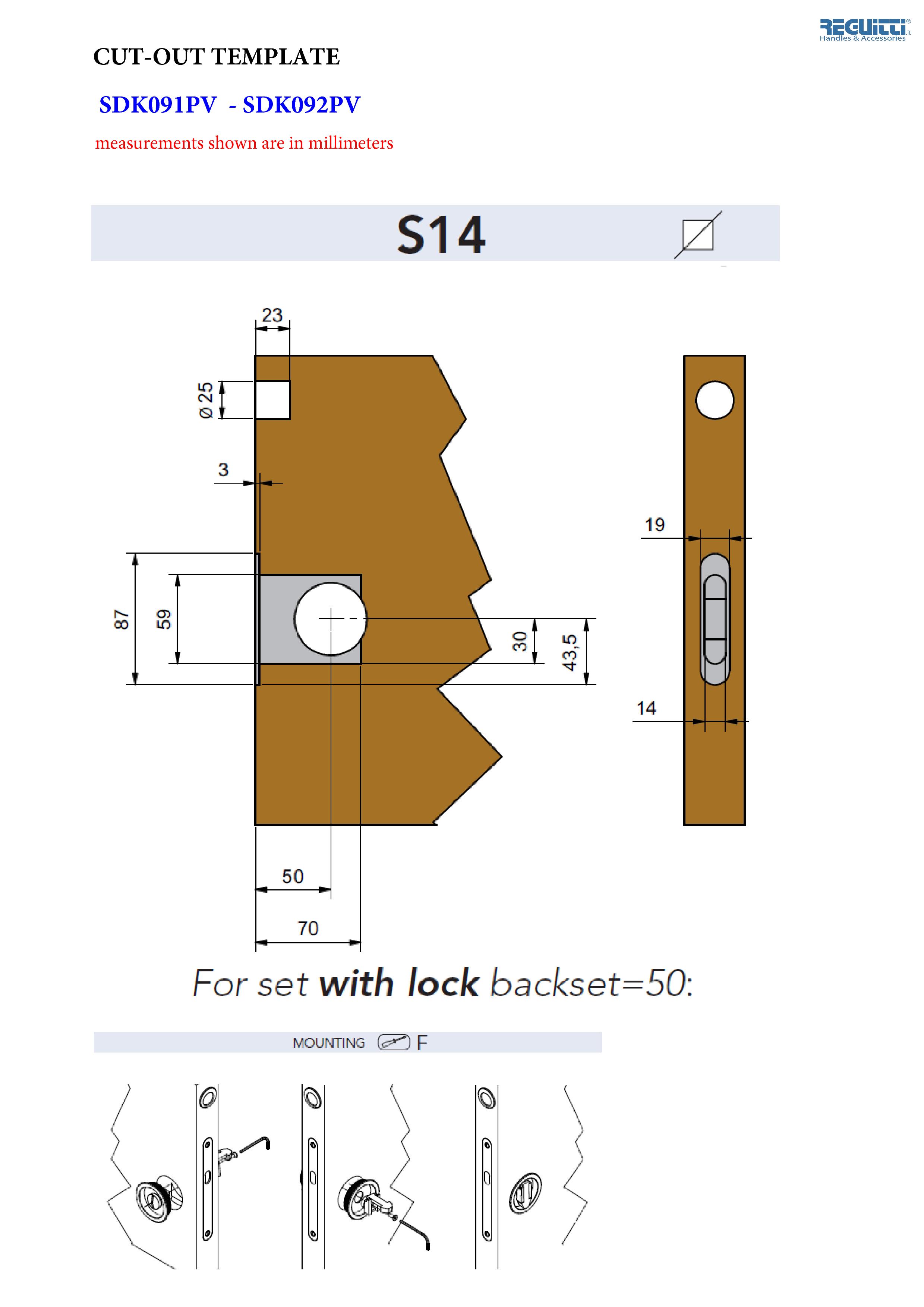 AHI Hardware Montreal Door Hardware Products SDK091 Sliding Door